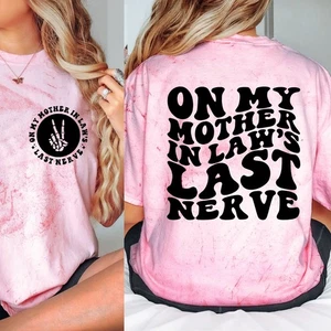 Comfort Color Blast Tee, On My Husband Last Nerve Tee , Sarcastic  Wife Tee - Picture 1 of 11