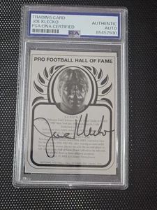 Joe Klecko Signed 2013 HOF metal Card PSA DNA SLABBED RARE - Picture 1 of 1