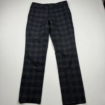 Banana Republic Pants Mens 32x34 Plaid Wool Blend Aiden Fit Nova Fides Italy - Image 1 of 4