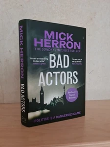 SIGNED 1st first edition Bad Actors by Mick Herron Hardback Slough House 8 - Picture 1 of 7