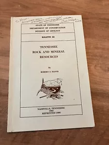 Tennessee Rock and Mineral Resources Book Robert Floyd - Bild 1 von 2