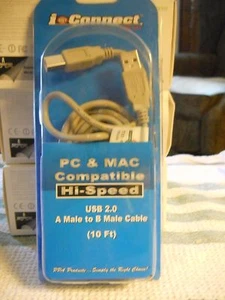 10FT  USB 2.0 A To B High Speed Cable - Picture 1 of 2