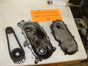 1992 YAMAHA OVATION 340 LE 89-99 90 91 93 94 95 96 chain gears chaincase housing - Picture 1 of 10