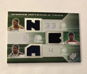2008-09 SPX Winning Materials Trios Danny Granger/T.J. Ford/Shawne Williams - Picture 1 of 2