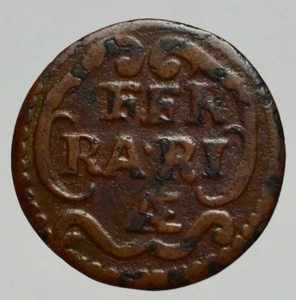 FERRARA - BENEDETTO XIV 1740-1758 -AE/ QUATTRINO - Imagen 1 de 2