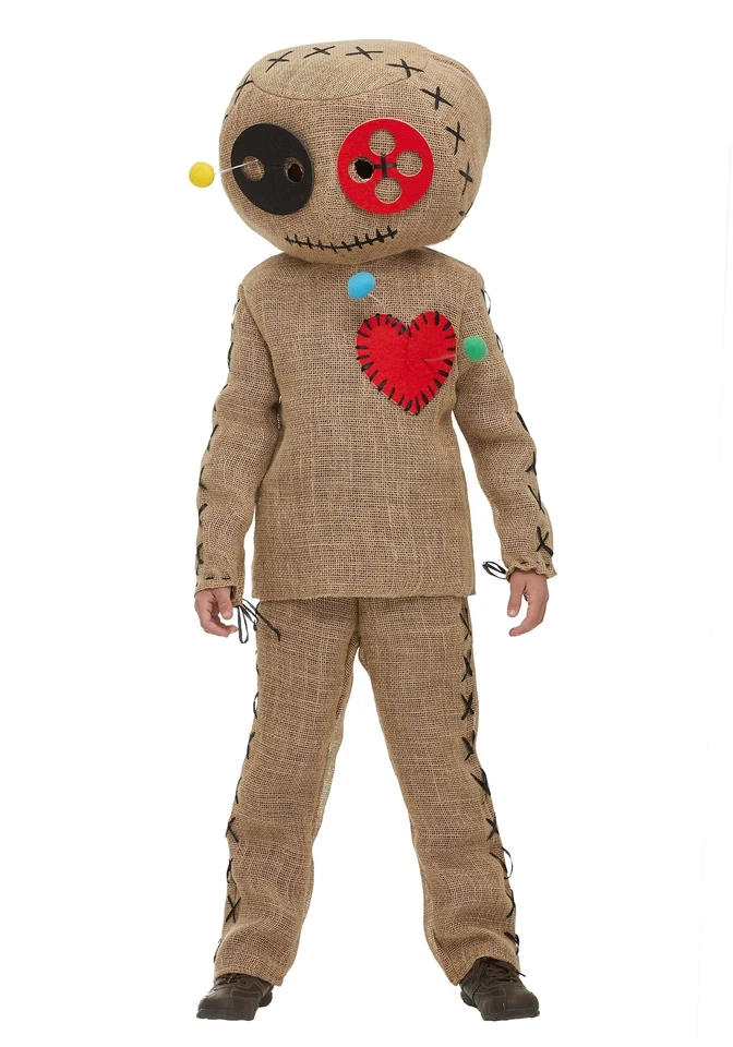 Child Burlap Voodoo Doll Costume - Image 1 of 1