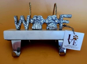 Elegant Stocking Holder for Furry Friends Base is Marble 7.75" Long 2.5" Wide - Picture 1 of 2