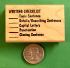 Liste de contrôle d'écriture - timbre en caoutchouc d'écriture de l'enseignant