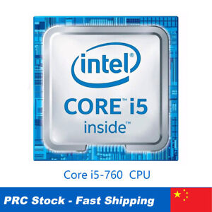 Intel Core i5-760 CPU LGA 1156 PROCESSOR 4-Core 2.8 GHz 4 Threads 8 MB L3 Cache