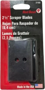 Red Devil 3168 Replacement Double-Edge Scraper Blade 2 Pack, 2.5 Inch - Picture 1 of 1