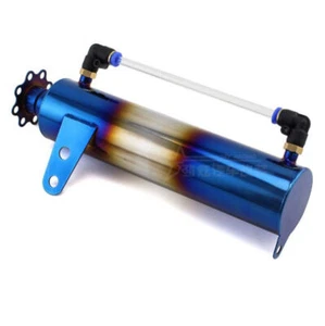 Universal Coolant Radiator Cooling Burnt Aluminum Catch Tank Overflow Reservoir - Afbeelding 1 van 4