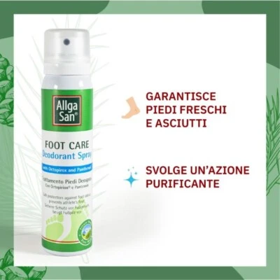 Allga San AllgaSan Trattamento Piedi Spray Deodorante Piedi 100ml Foot Care