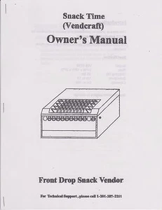 Snack Time (Vendcraft) Vending Machine VM-150B Manual - Picture 1 of 1