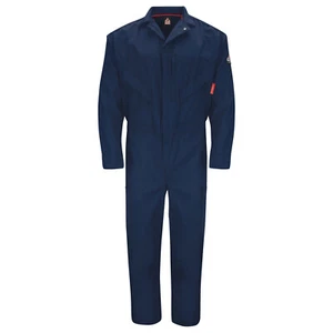 Bulwark Flame Resistant iQ Serie FR Premium Navy Coverall Work Uniform QC10 - Picture 1 of 2