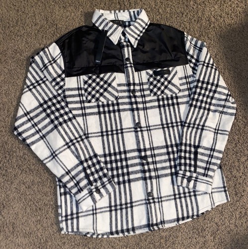 Giacca con bottoni bianca a quadretti bianca con etichette Amiri da uomo nuovissima con etichette taglia XL