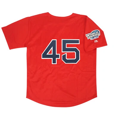 Pedro Martinez 2004 Boston Red Sox World Series Alt Red Men's Jersey (S-3XL) - Image 1 of 4