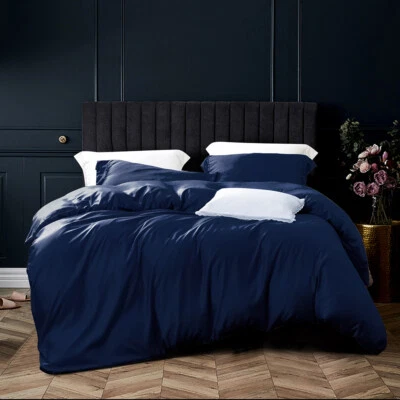 Hotel Quality 3 Pieces Ultra Soft Silky Satin Duvet Cover Sets Twin/Queen/King - Image 1 of 4