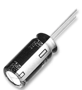 Condensateur 220Uf 25V, Aluminium Condensateurs Électrolytiques - EEUFC1E221 - Photo 1/1