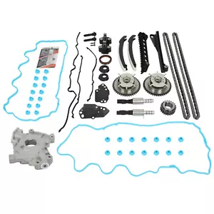 For 04-08 Ford 5.4L 5.4 3V Timing Chain Cam Phaser Solenoid Valve Oil Pump Kit - Picture 1 of 15