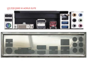 OEM I/O Shield For Gigabyte B365 M AORUS ELITE Motherboard Backplate IO - Bild 1 von 1