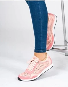 Sneaker MARTIN NATUR Vectra Damen Sommer Leicht Weich Gr.41 G/H Leder Rosa NEU - Bild 1 von 11