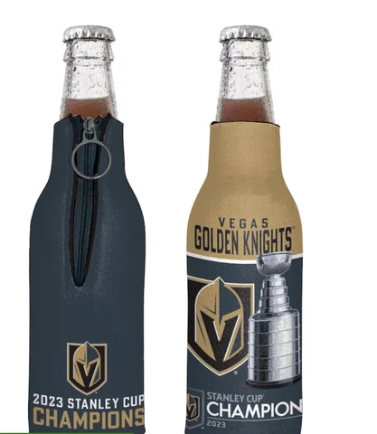 Las Vegas Golden Knights 2023 Stanley Cup Champions 12oz. Bottle Cooler 1 Piece Cover
