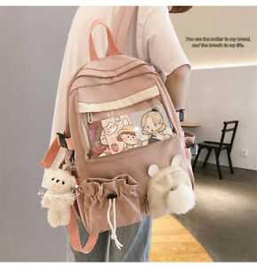 Girl Backpack Cartoon Bunny Anime Teen College School Bag Cute