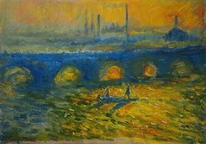Rare unique Impressionist oil painting, signed Claude Monet, w COA - Picture 1 of 12