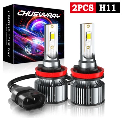 For Infiniti QX30 2017 2018 2019 2X H11 6500K LED Headlight High/Low Beam Bulbs - Image 1 of 4