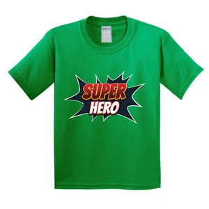 Super Hero Squad Kids T-Shirt Funny Logo Motorcycle Lover American Boys Shirt - Picture 1 of 13
