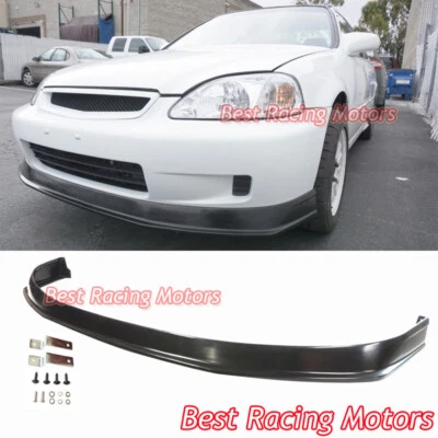 Para Honda Civic 1999-2000 2/3/4 puertas estilo JB labio de parachoques delantero (uretano) Foto 1 de 3