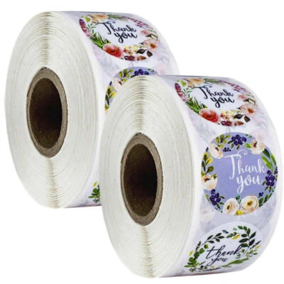 500/1000PCS 1" Thank You Stickers Thank You For Supporting Small Business Labels - Image 1 of 4