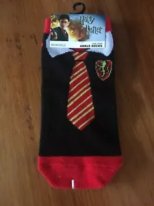NUEVO CON ETIQUETAS Bioworld Harry Potter Calcetines al Tobillo Un Par Calcetín Gryffindor Talla 9-11 - Imagen 1 de 2