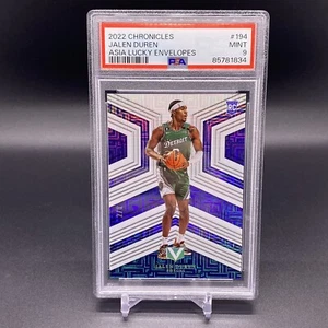 #/8! 🚨 PSA 9 - 2022-23 Panini Vertex JALEN DUREN RC Asia Lucky Envelopes Rookie - Picture 1 of 2