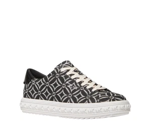 MICHAEL KORS BLACK/WHITE WOMENS TENNIS SHOE SIZE 9,9.5,10 ,43F2GVFS1Y BKCRE - Picture 1 of 3