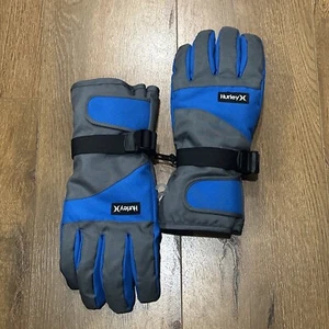 Hurley Blue and Grey Snow Glove L/XL Winter Gloves Snowboard Ski - Picture 1 of 2