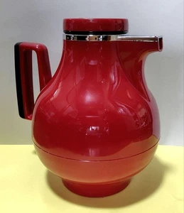 Tiger Edelstahl Thermoskanne Vakuumflasche rot - Vintage selten Japan Showa Ära unbenutzt - Bild 1 von 5