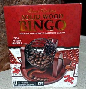 Game Gallery Solid Wood Bingo Set - Picture 1 of 5