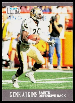 1991 Ultra - Gene Atkins #205 - New Orleans Saints - Image 1 of 2