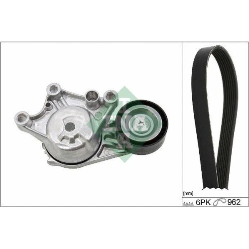 Kit Cinghie Poly V Schaeffler Ina 529 0335 10 per Citroën Opel Peugeot Toyota DS - Immagine 1 di 2