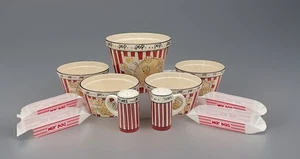 Kitchen Prep 101 by Tabletops Unlimited Ceramic Popcorn 11-Piece Family Set - Picture 1 of 19
