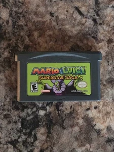Mario And Luigi Superstar Saga Nintendo GameBoy Advance GBA Authentic Tested - Picture 1 of 3