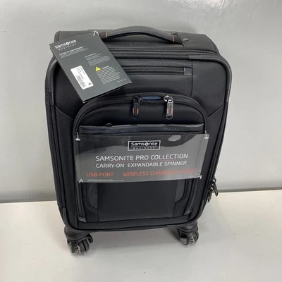 Samsonite - Pro Travel Expandable Spinner Suitcase - Black - Image 1 of 4