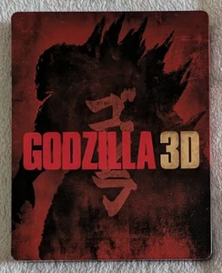GODZILLA (2014) STEELBOOK 3D + 2D BLU-RAY & DVD - CRANSTON - RARE FRENCH RELEASE - Picture 1 of 3