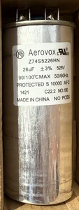 Condensador GECAP-26/525V-O 26MFD 525VAC 75437 lleno de aceite nuevo en caja nuevo en caja Aerovox - Imagen 1 de 3