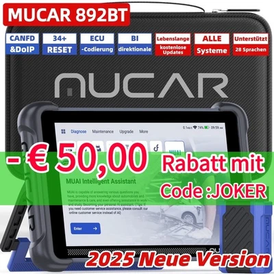 2025 MUCAR 892BT KFZ Diagnosegerät Auto OBD2 Scanner 34+ Dienstleistungen NEW - Bild 1 von 4