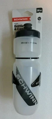 Schwinn Bike Water Bottle (26 oz) with Cage - Image 1 of 3