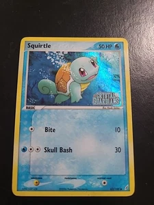 Squirtle 63/100 - Crystal Guardians Pokemon TCG Reverse Holo Common Stamped LP - Picture 1 of 2