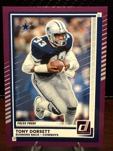 Tony Dorsett Purple Press Proof-2025 Panini Donruss #74 Dallas Cowboys NFL - Picture 1 of 2