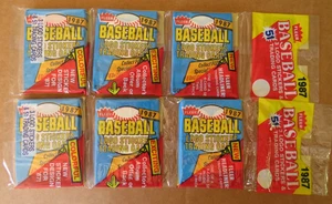 Lotto di 2 Rack Pack FLEER BASEBALL 1987 nuovi/sigillati - Foto 1 di 1